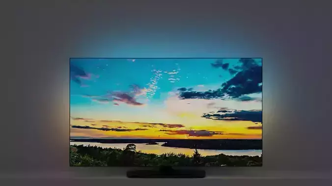 TV flatscreen ambilight