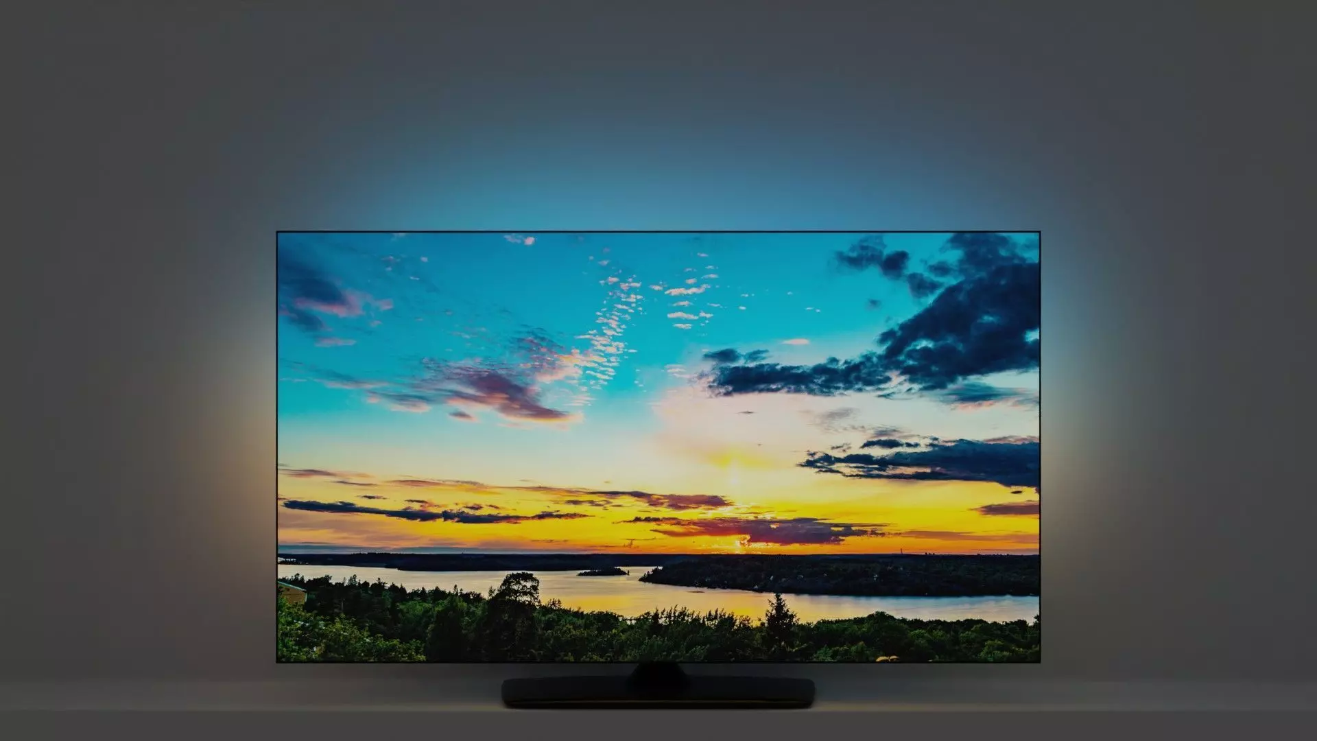 TV flatscreen ambilight 3D model_0