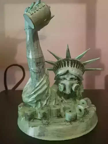 Pandemic Liberty Statue