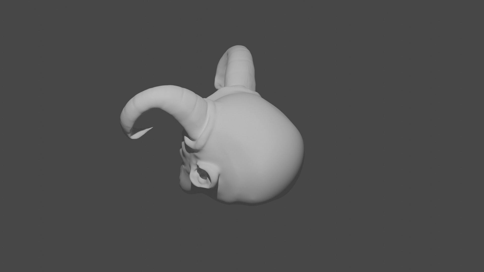 Devil face 3D model_1