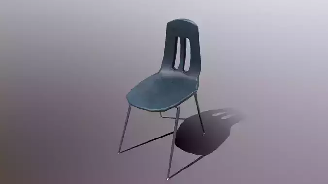 Plastic and Metal Chair