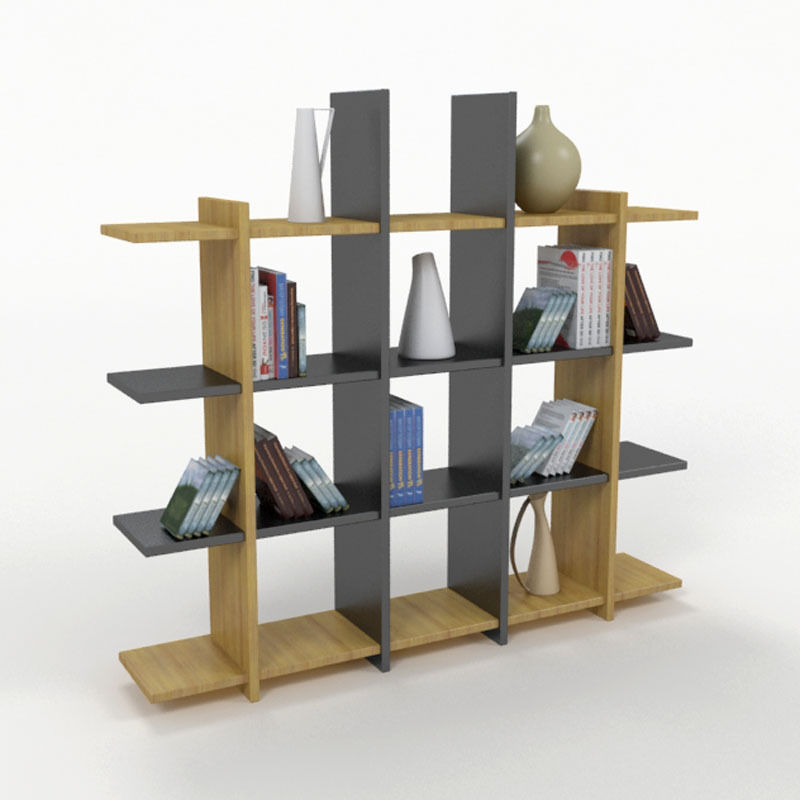 Bookshelf bookcase 3D model_2