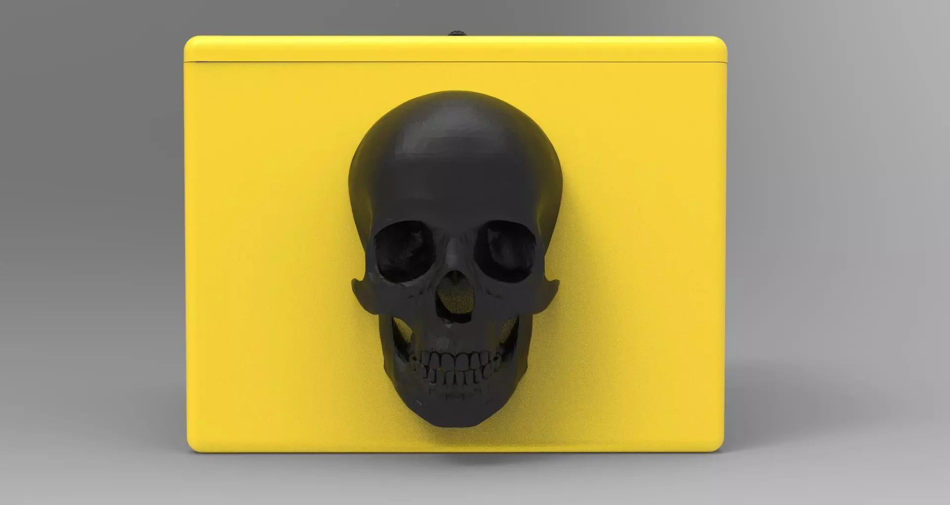 Box Skull 3D print model_0