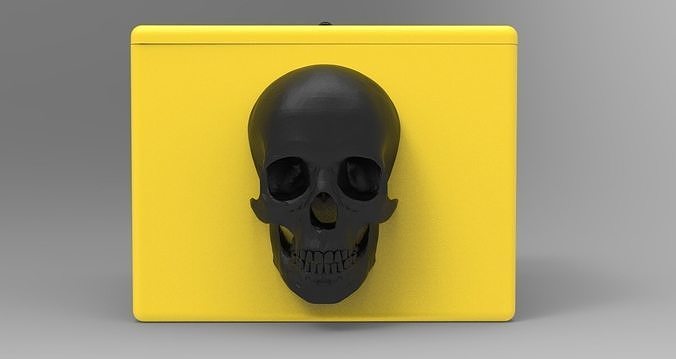 Box Skull 3D print model