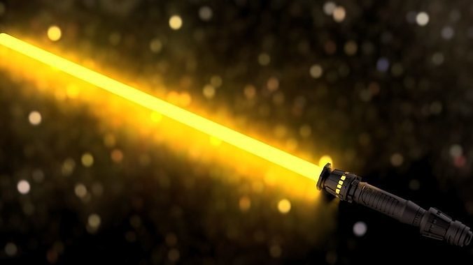 Rey Lightsaber - telescopic 3D print model