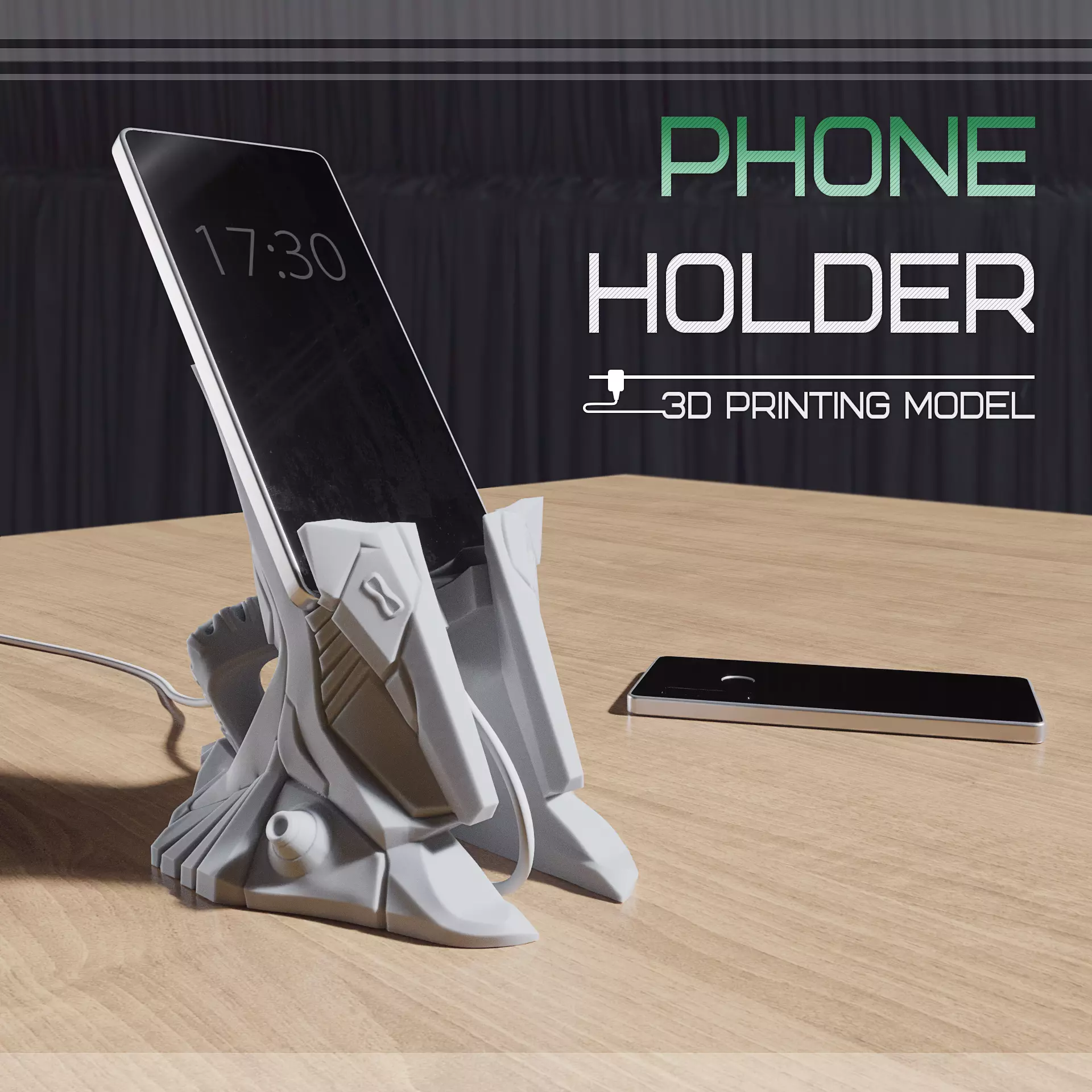 Phone holder 3d printing model 3D print model_0