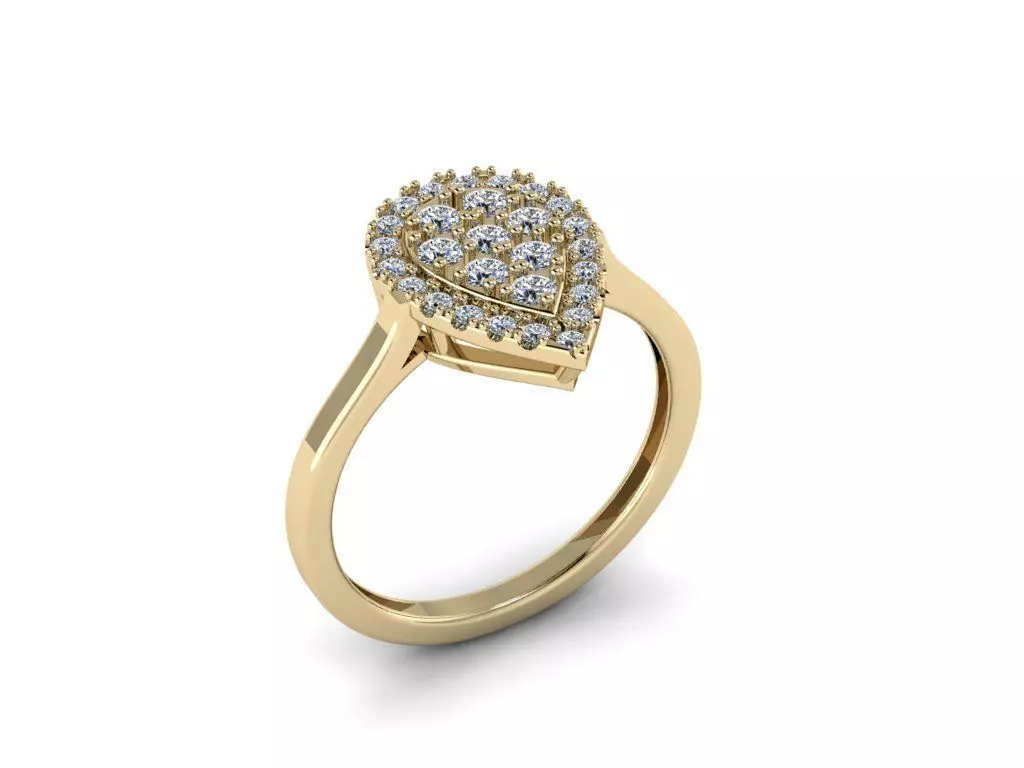 Diamond Jewelry Ring 3D print model