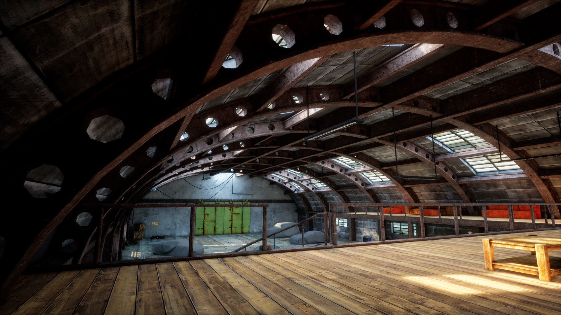 Garage 03 Low-poly 3D model_1