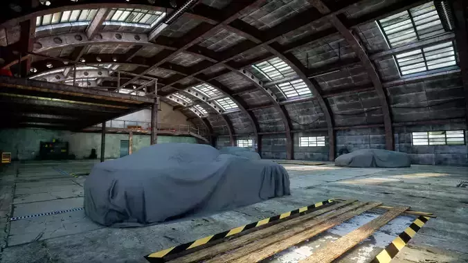 Garage 03 Low-poly 3D model