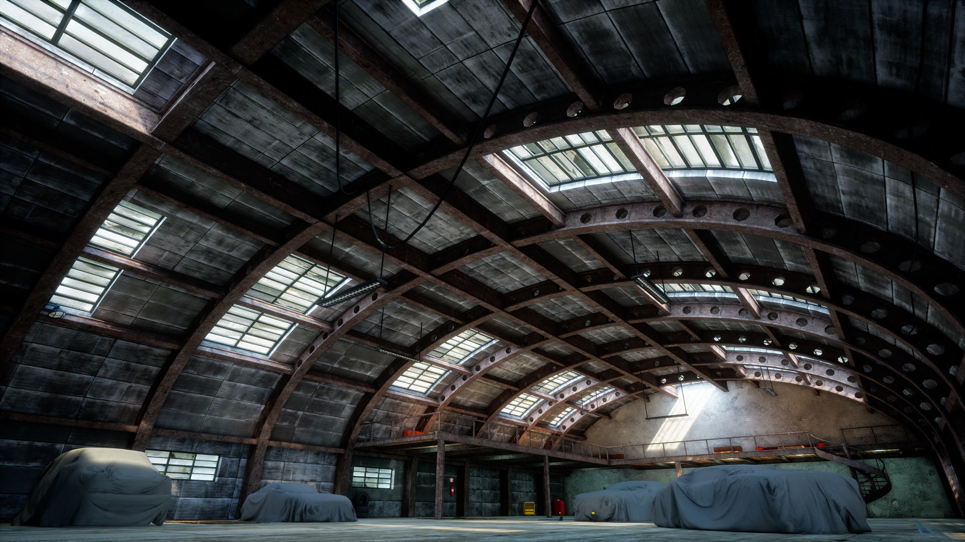 Garage 03 Low-poly 3D model_7