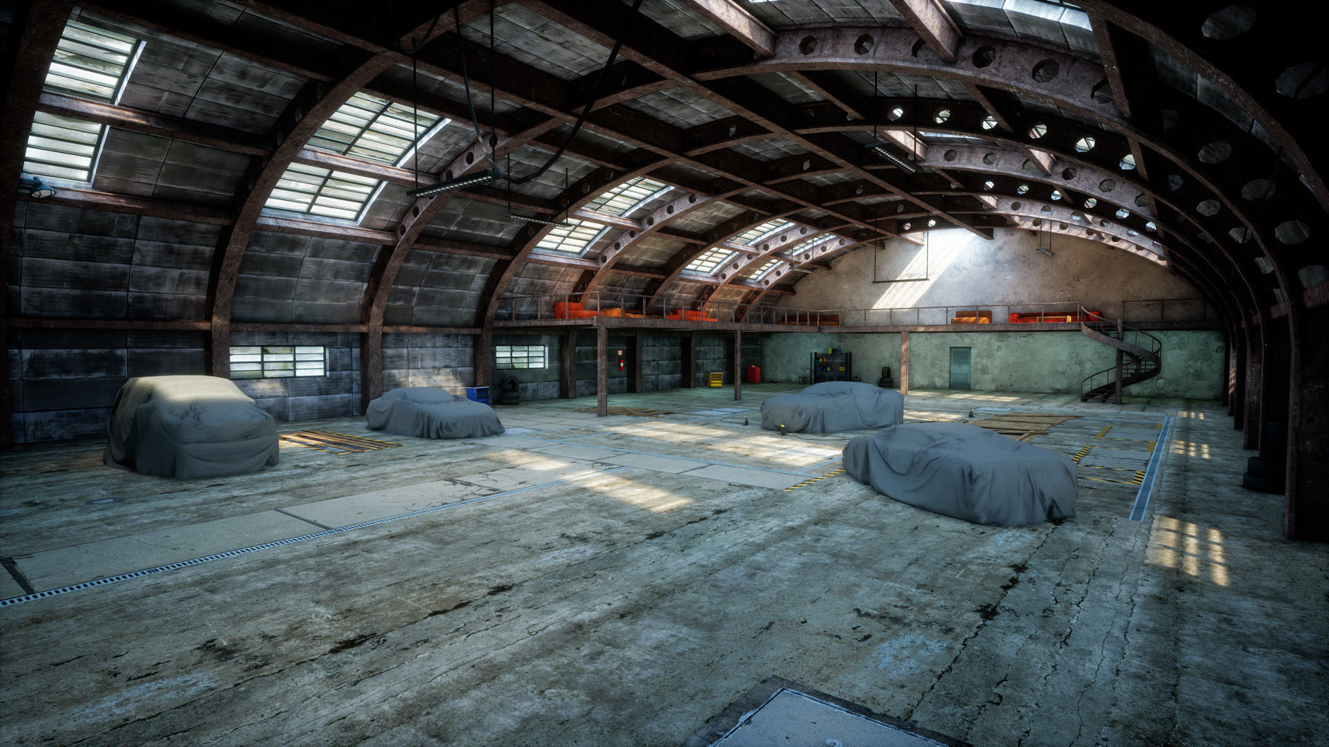 Garage 03 Low-poly 3D model_3