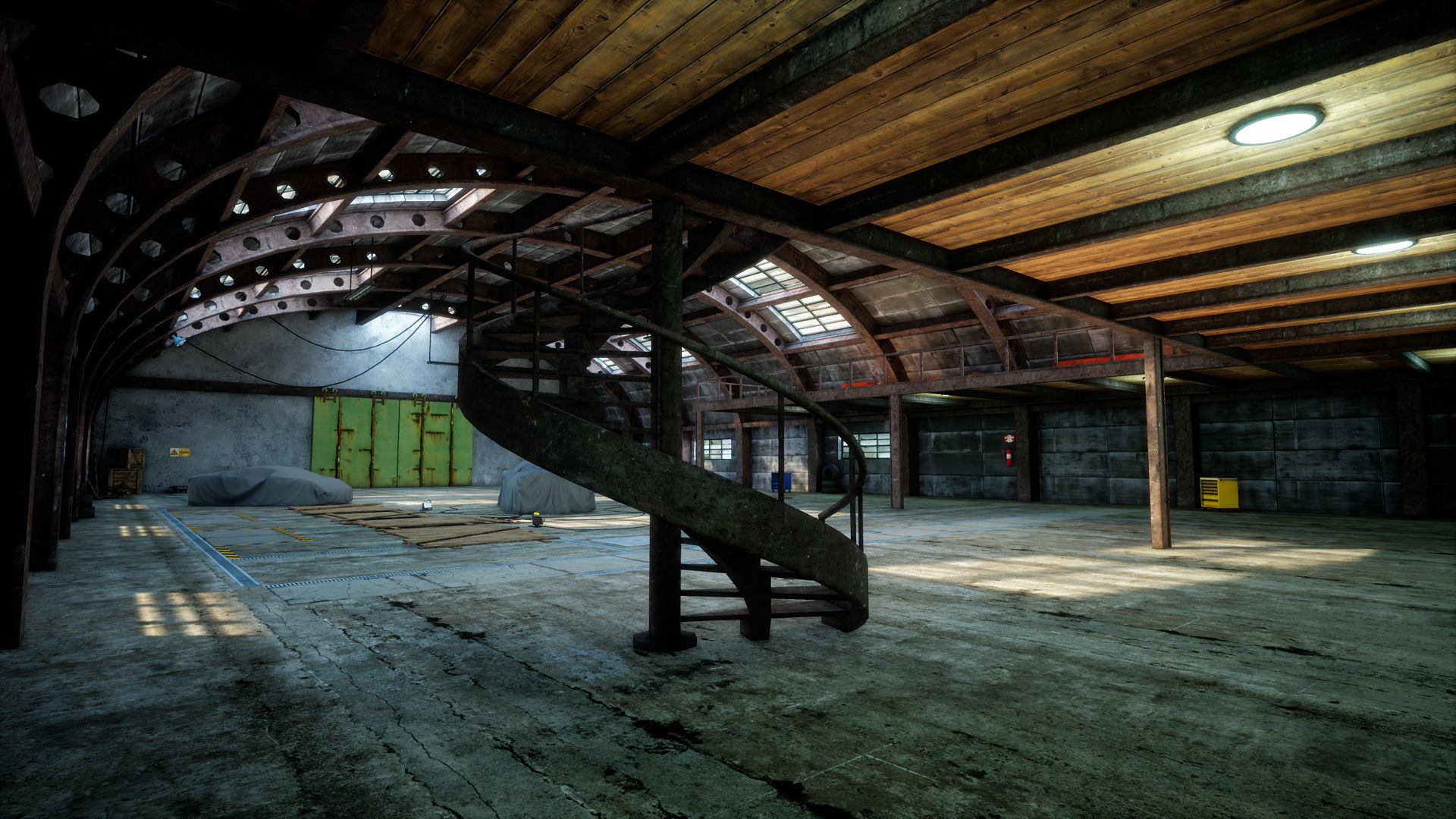 Garage 03 Low-poly 3D model_4