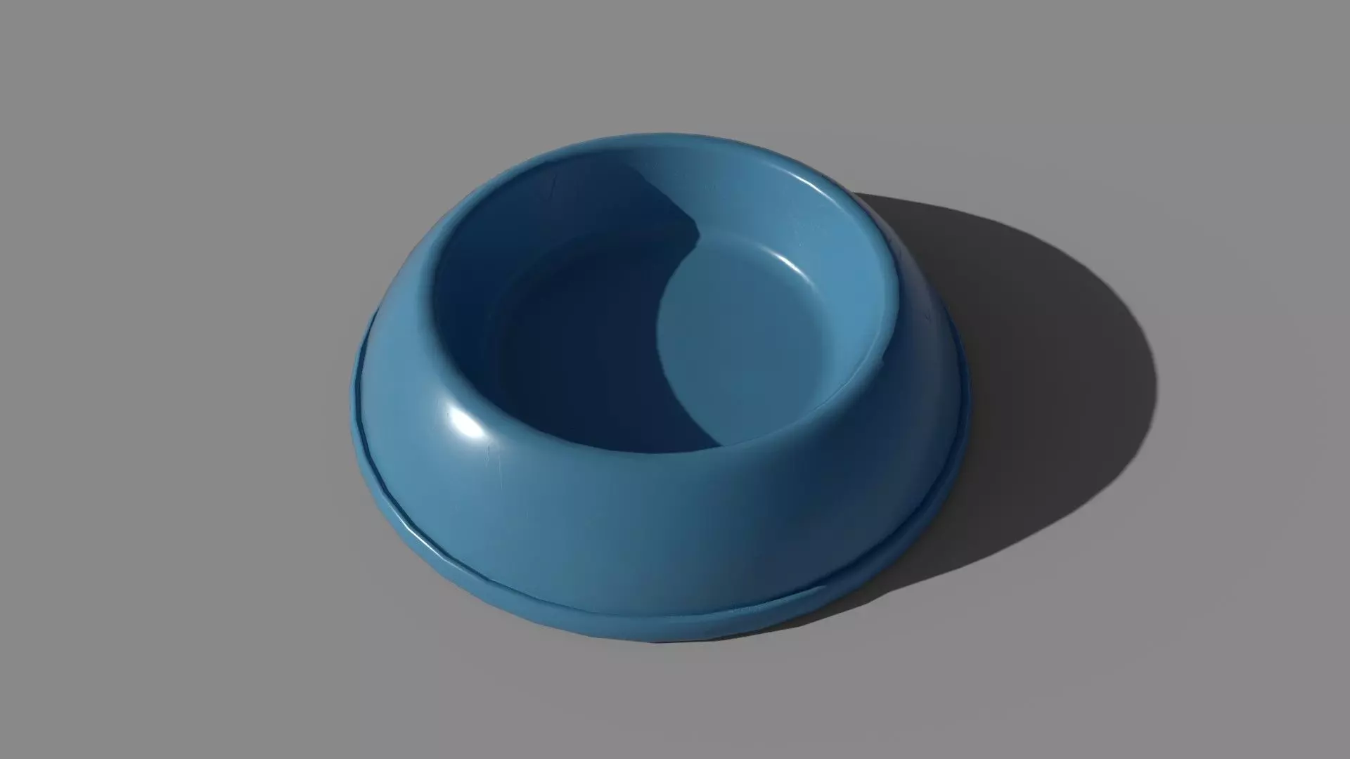 Cat Bowl Low-poly 3D model_0