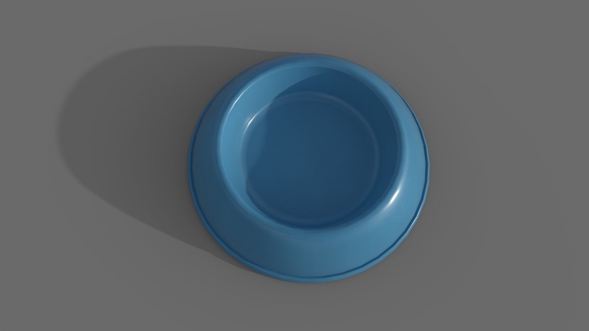 Cat Bowl Low-poly 3D model_2