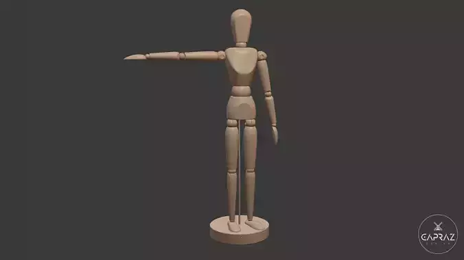 3d Printable Mannequin Figure