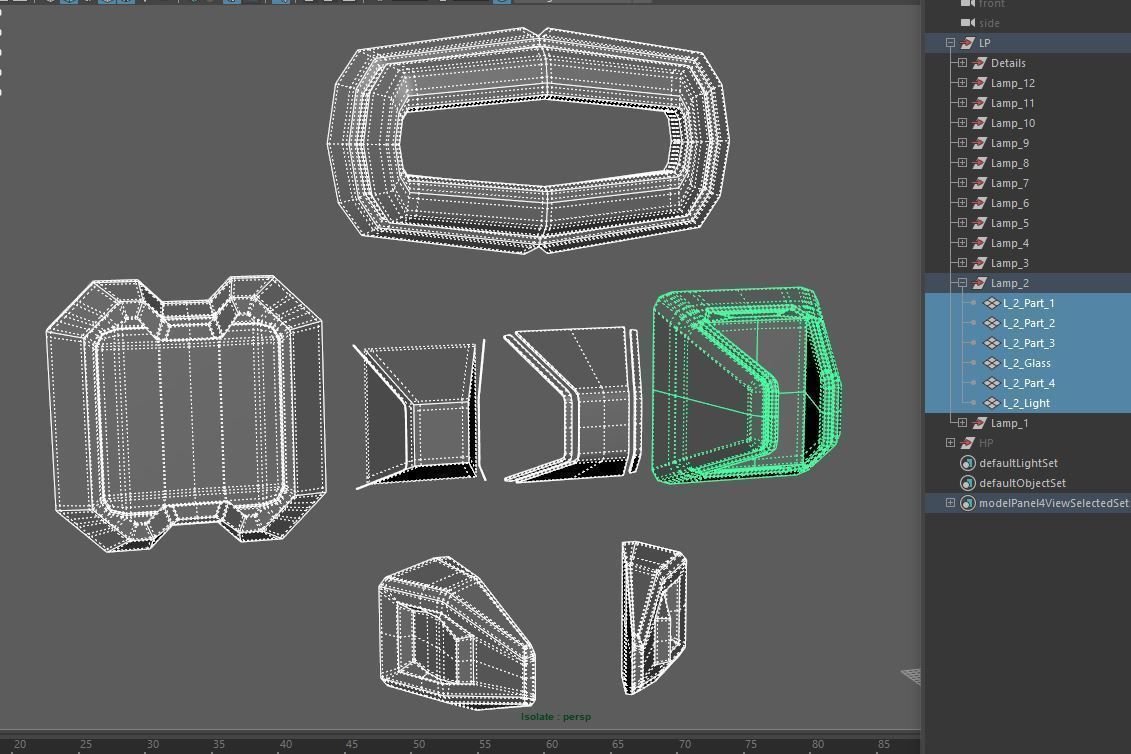 Sci-Fi Light Kitbash set 3D model | CGTrader