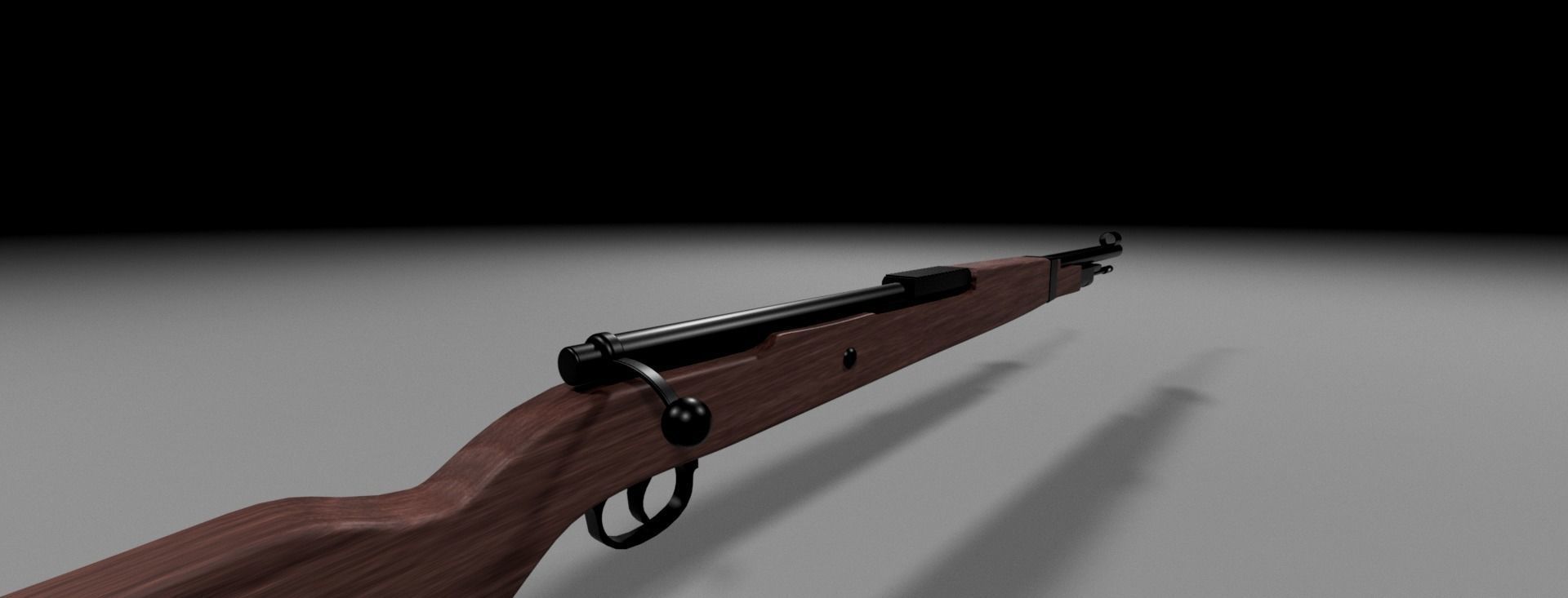 Karabiner 98k Low-poly 3D model_2