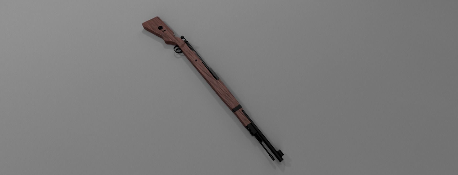 Karabiner 98k Low-poly 3D model_1