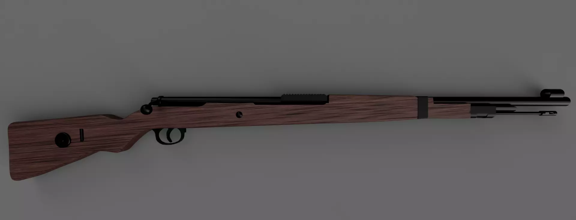 Karabiner 98k Low-poly 3D model_0