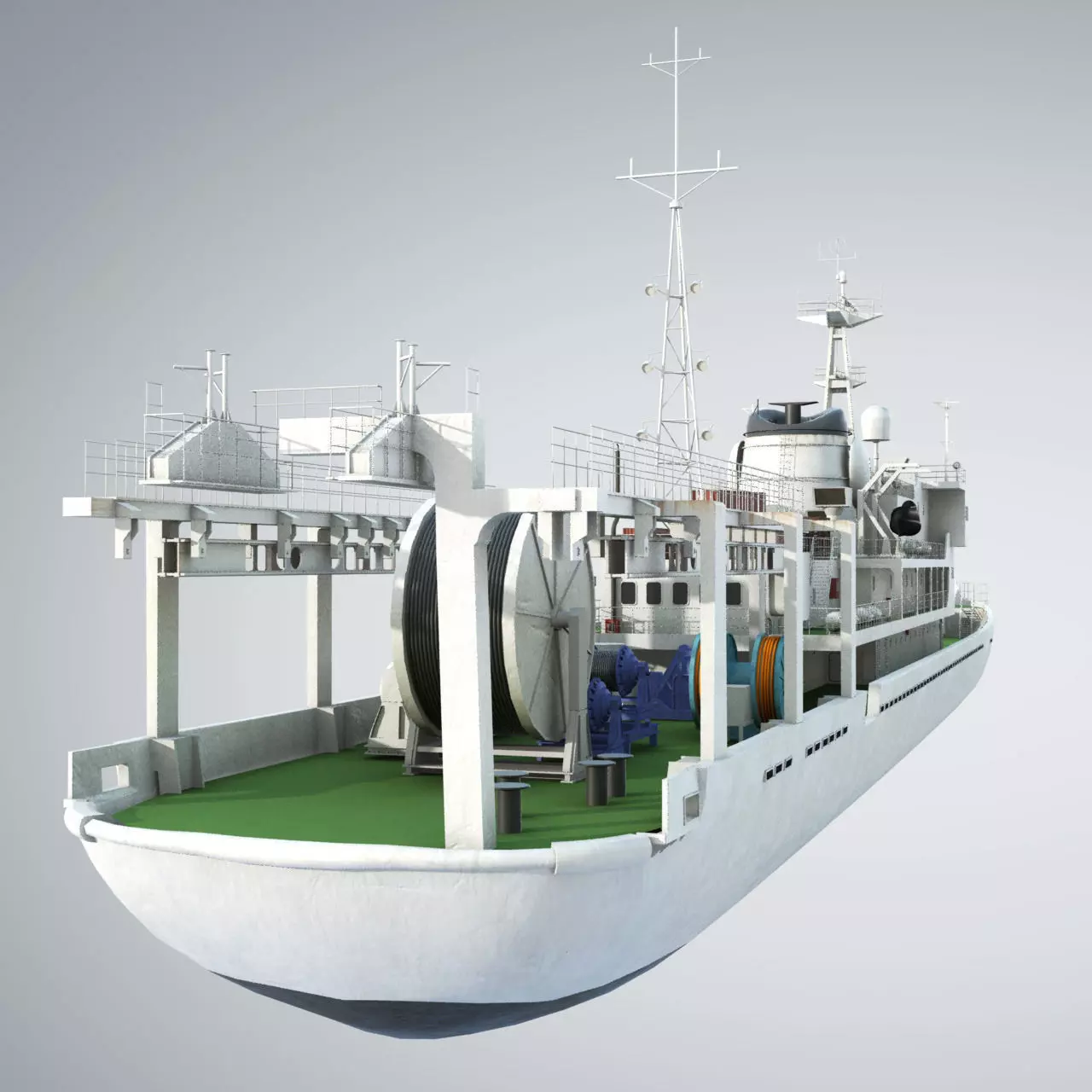 Researchb Servey Vessel 3D model_0