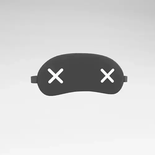 Blindfold v1 005 Low-poly 3D model