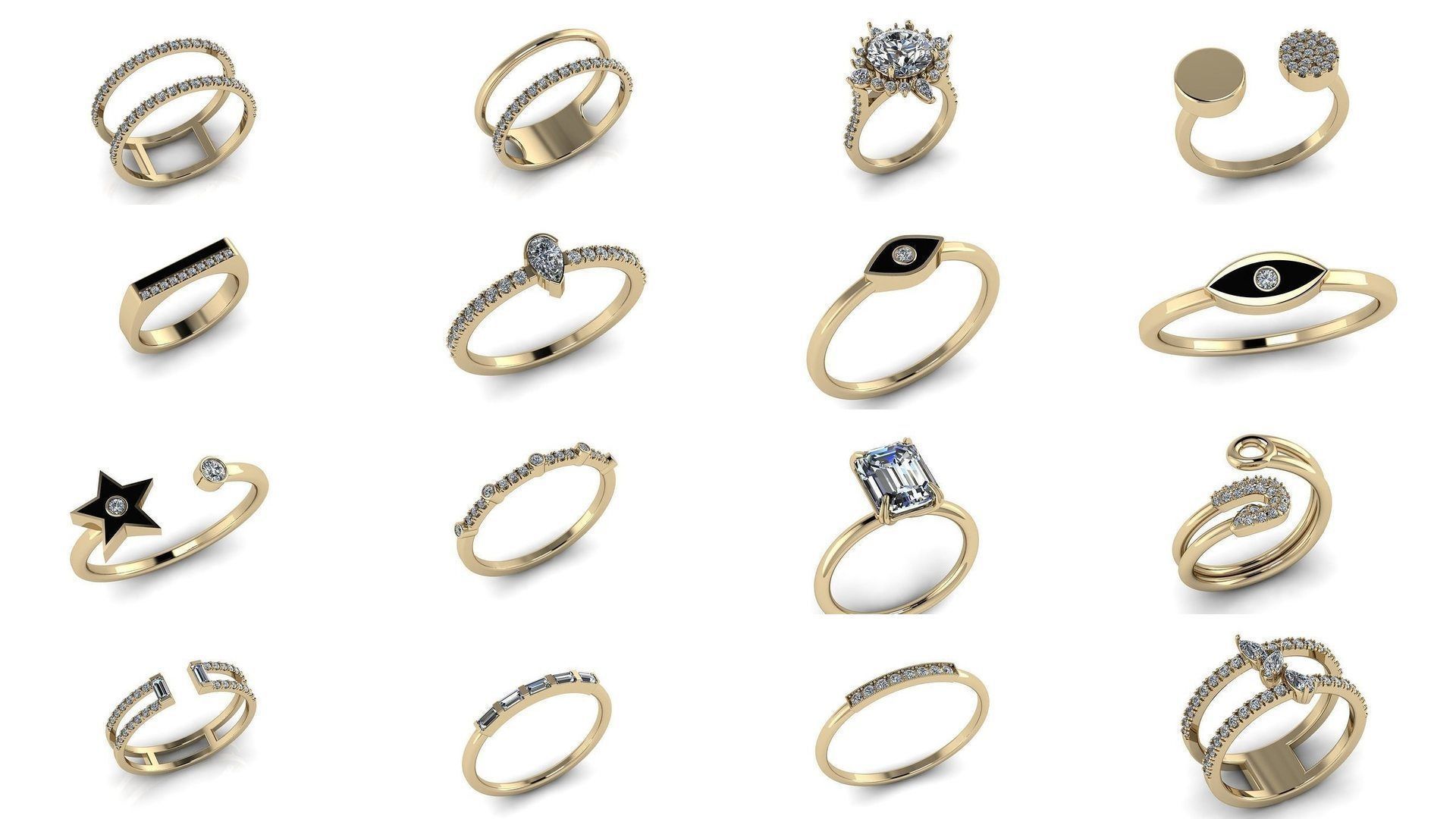 180 Jewelry Rings Collection _24