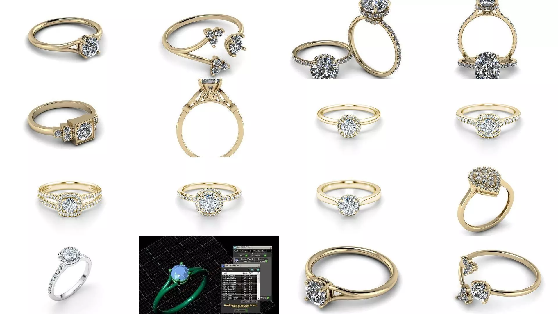 180 Jewelry Rings Collection _0