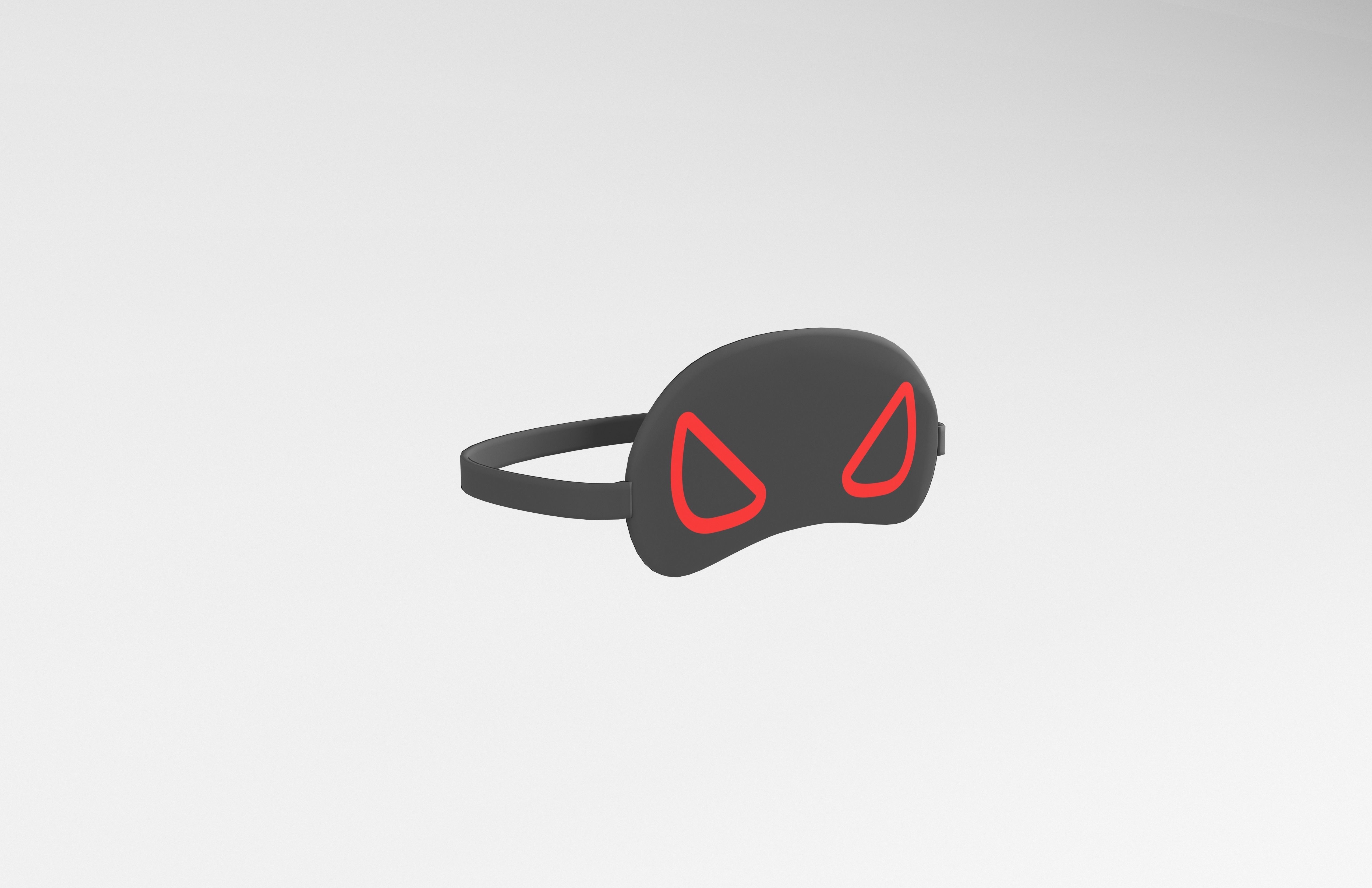 Blindfold v1 008 Low-poly 3D model_4
