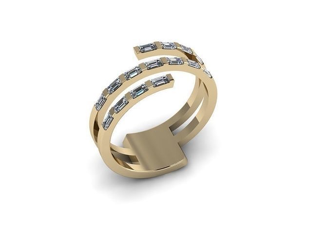Diamond Jewelry Ring 3D print model