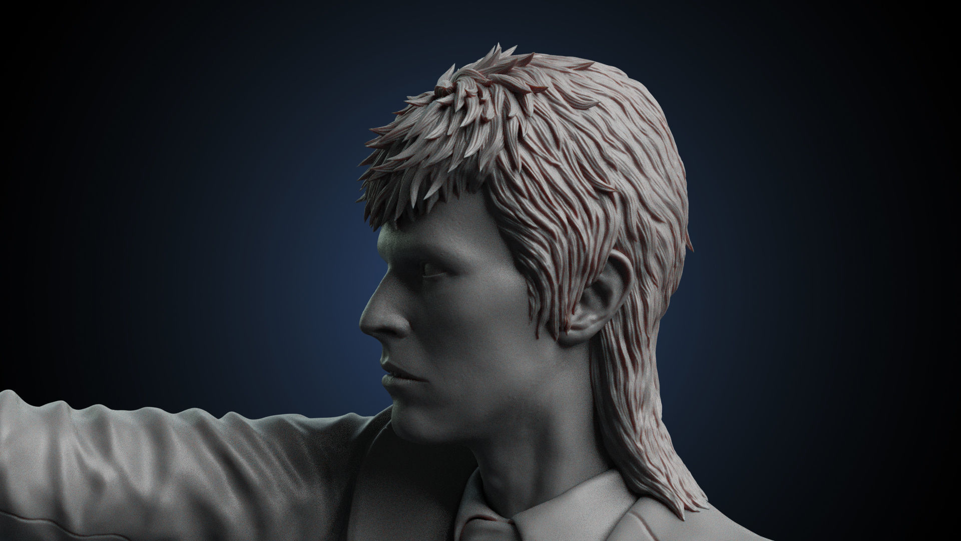 David Bowie 3D print model_4