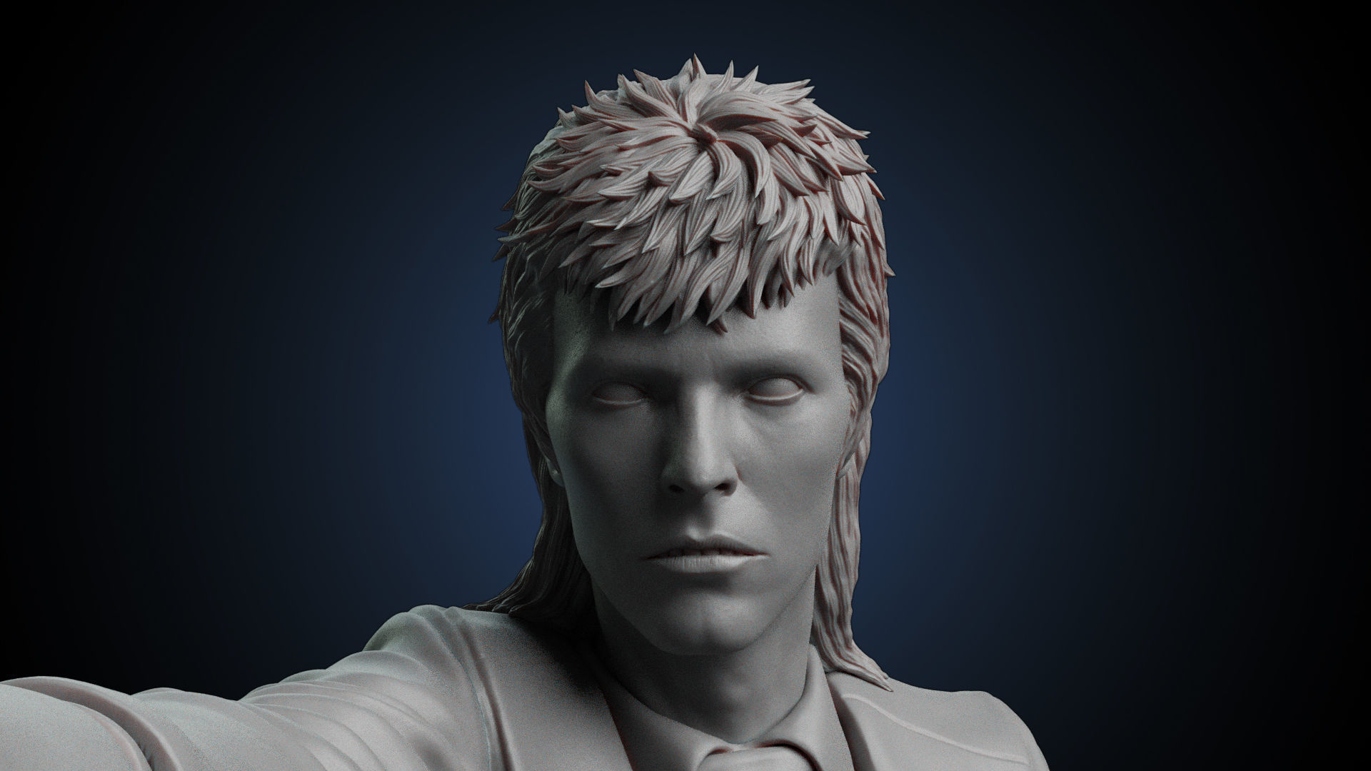 David Bowie 3D print model_3
