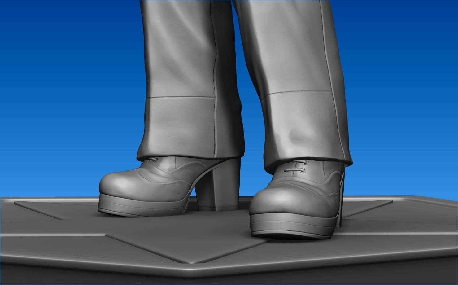 David Bowie 3D print model_11