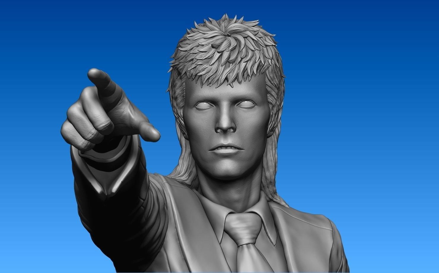 David Bowie 3D print model_14