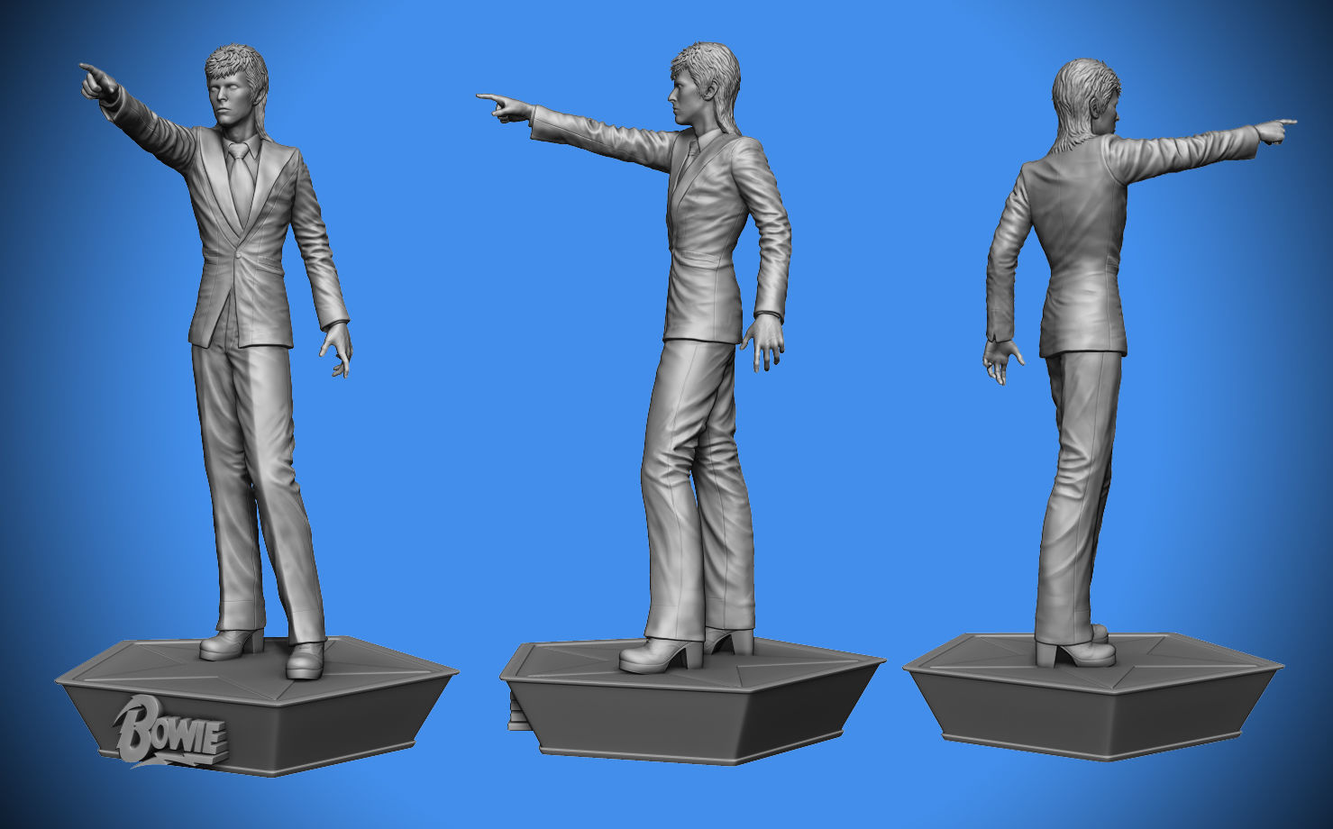 David Bowie 3D print model_6
