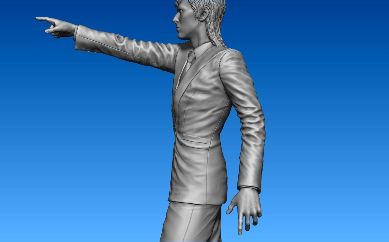 David Bowie 3D print model_9