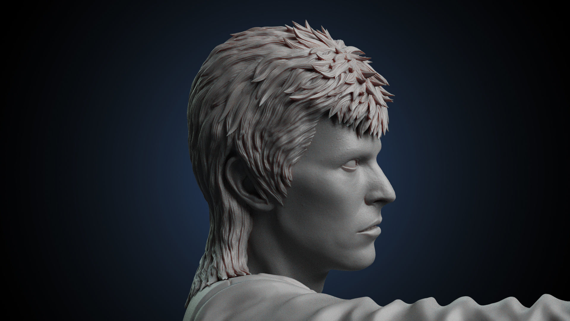 David Bowie 3D print model_5