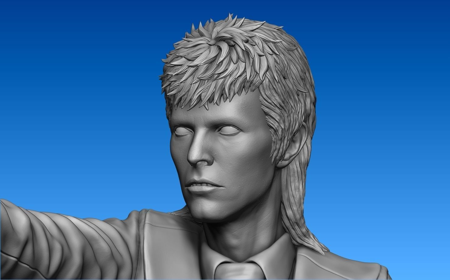 David Bowie 3D print model_7