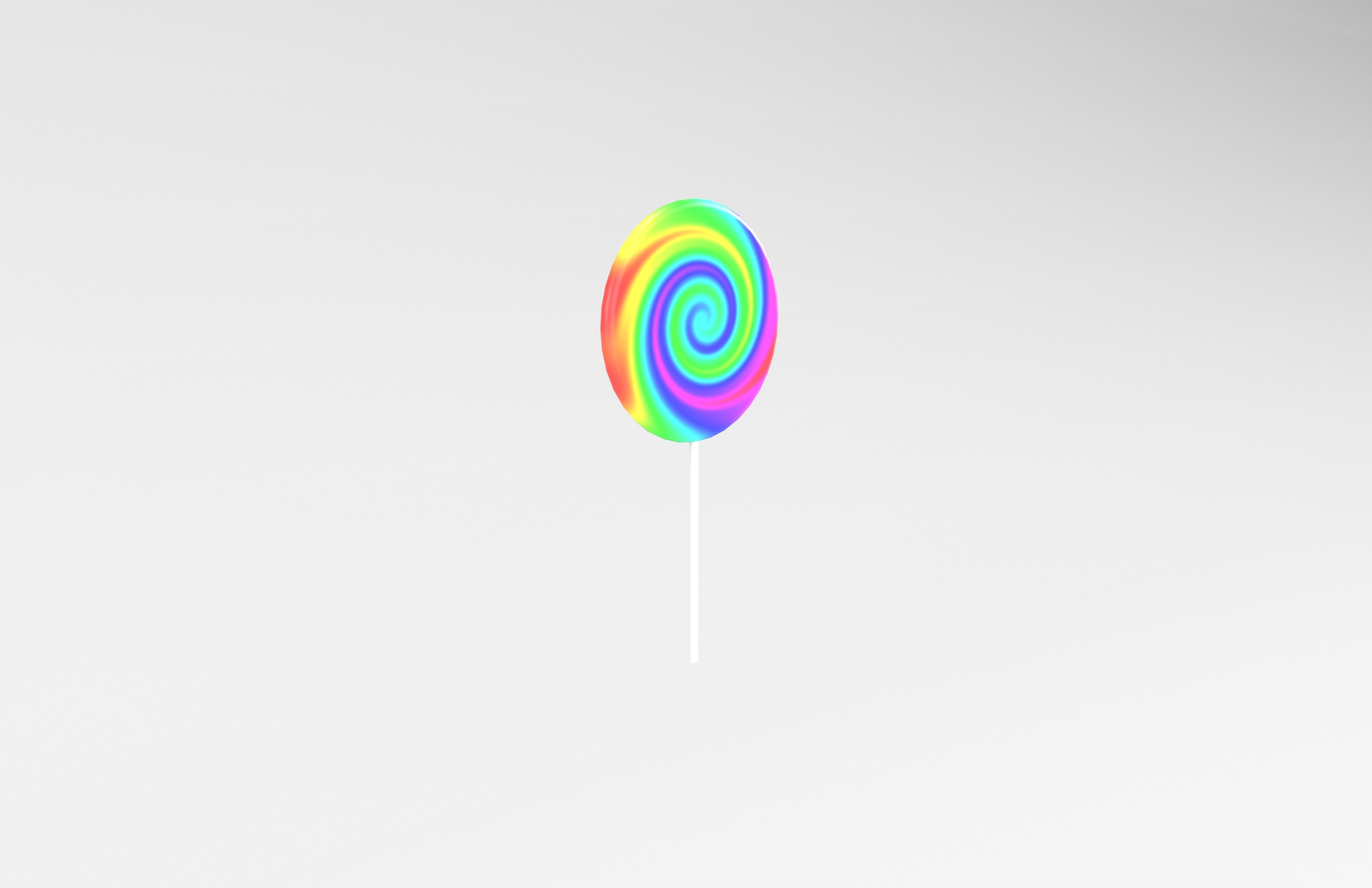Lollipop v1 001 Low-poly 3D model_3