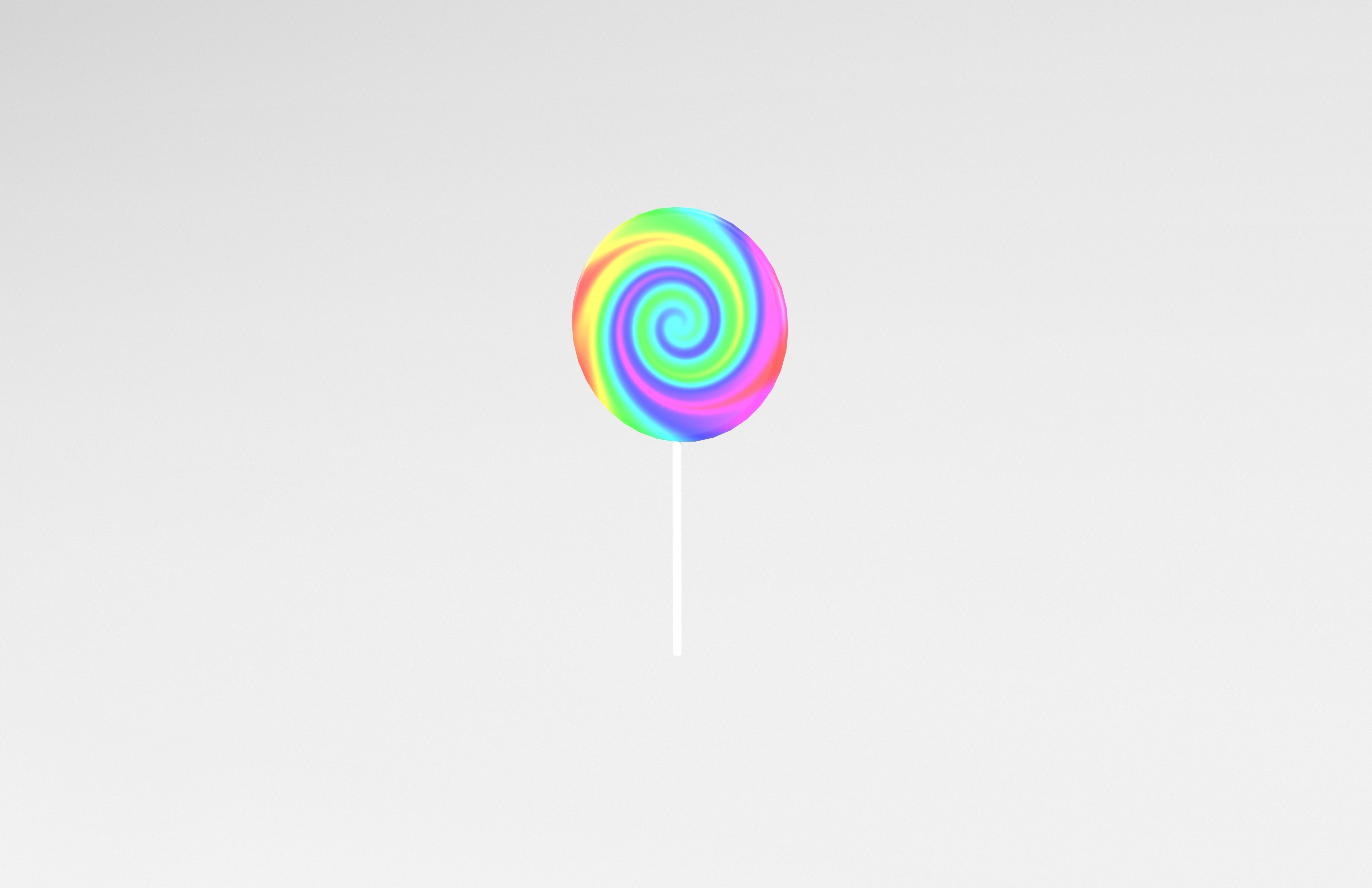 Lollipop v1 001 Low-poly 3D model_2