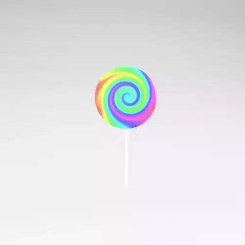Lollipop v1 001 Low-poly 3D model