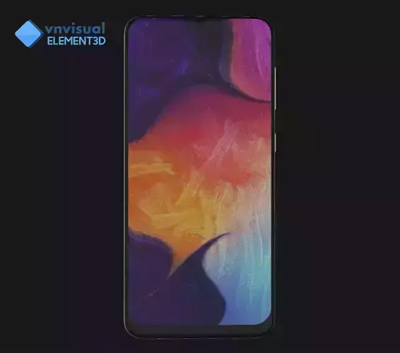 E3D - Samsung Galaxy A50 Black 3D model