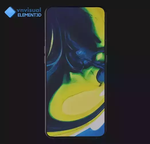 E3D - Samsung Galaxy A80 Black  3D model