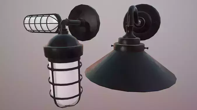 Wall Lamps Pack - Game props