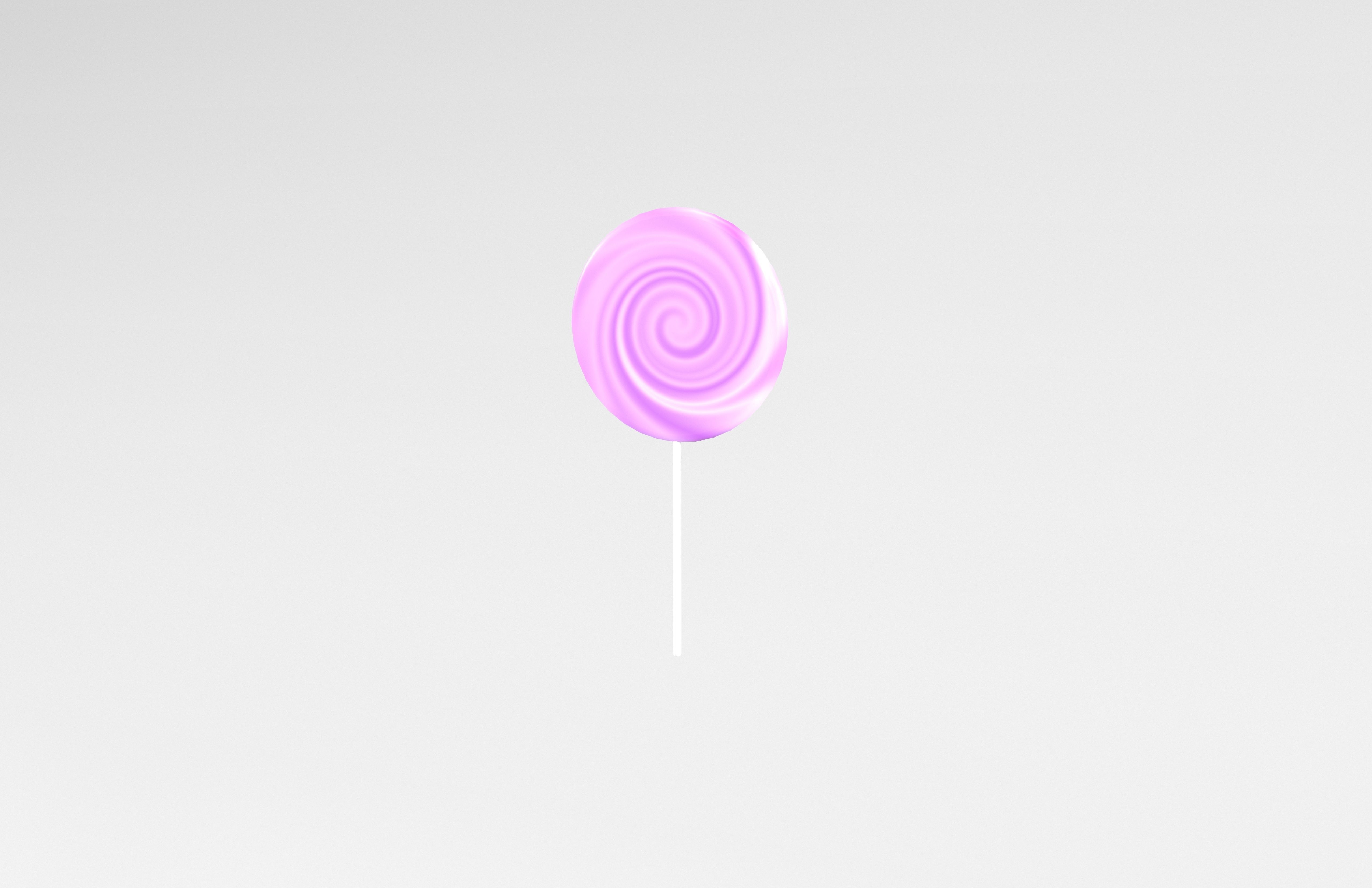 Lollipop v1 006 Low-poly 3D model_2