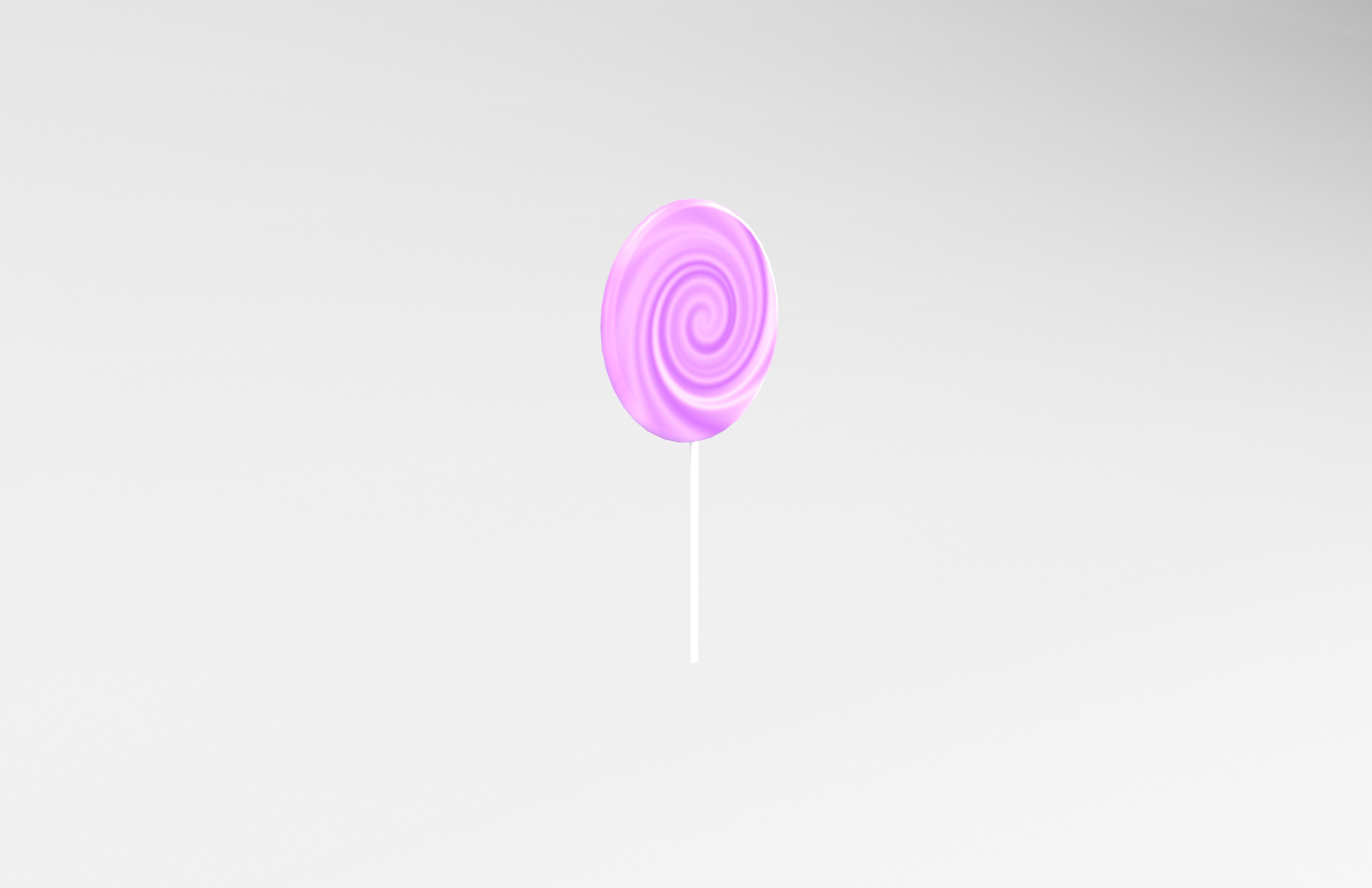 Lollipop v1 006 Low-poly 3D model_3