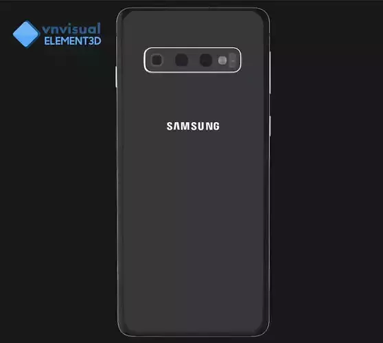 E3D - Samsung Galaxy S10 Black 3D model