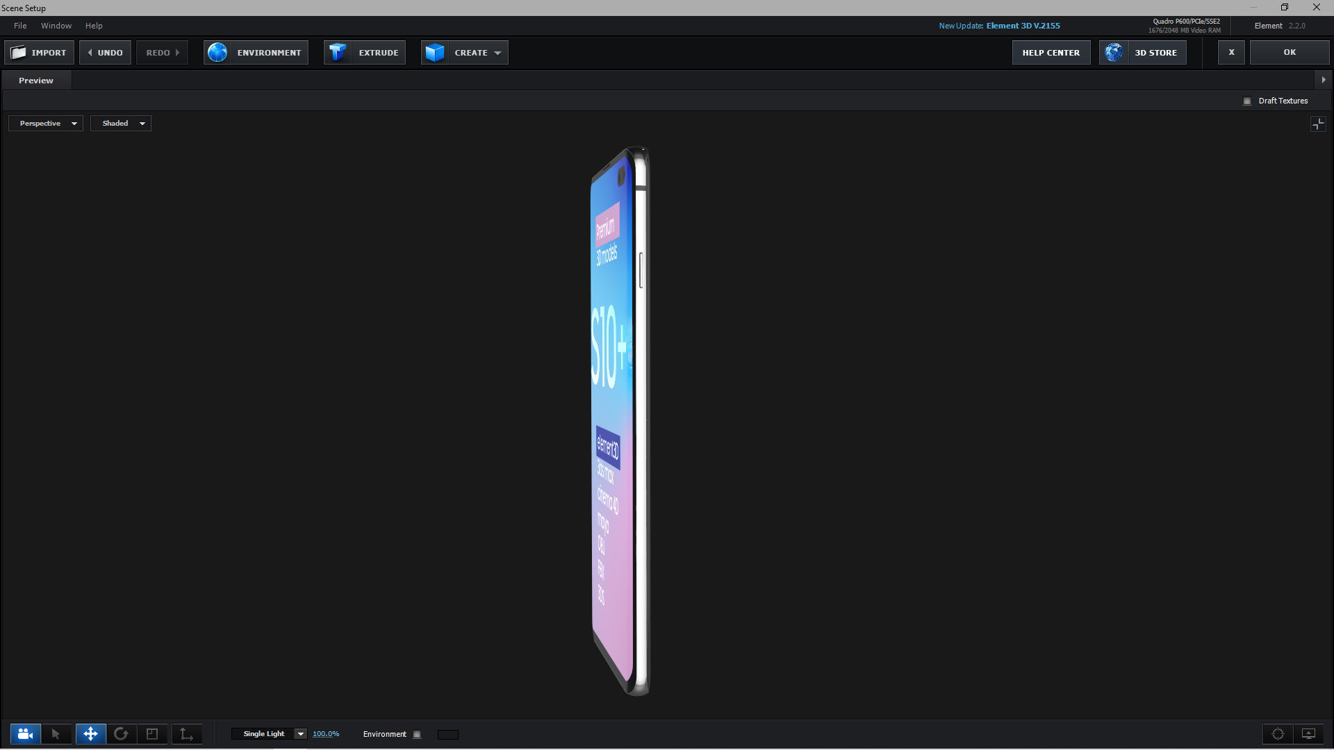 E3D - Samsung Galaxy S10 Plus Black 3D model_1