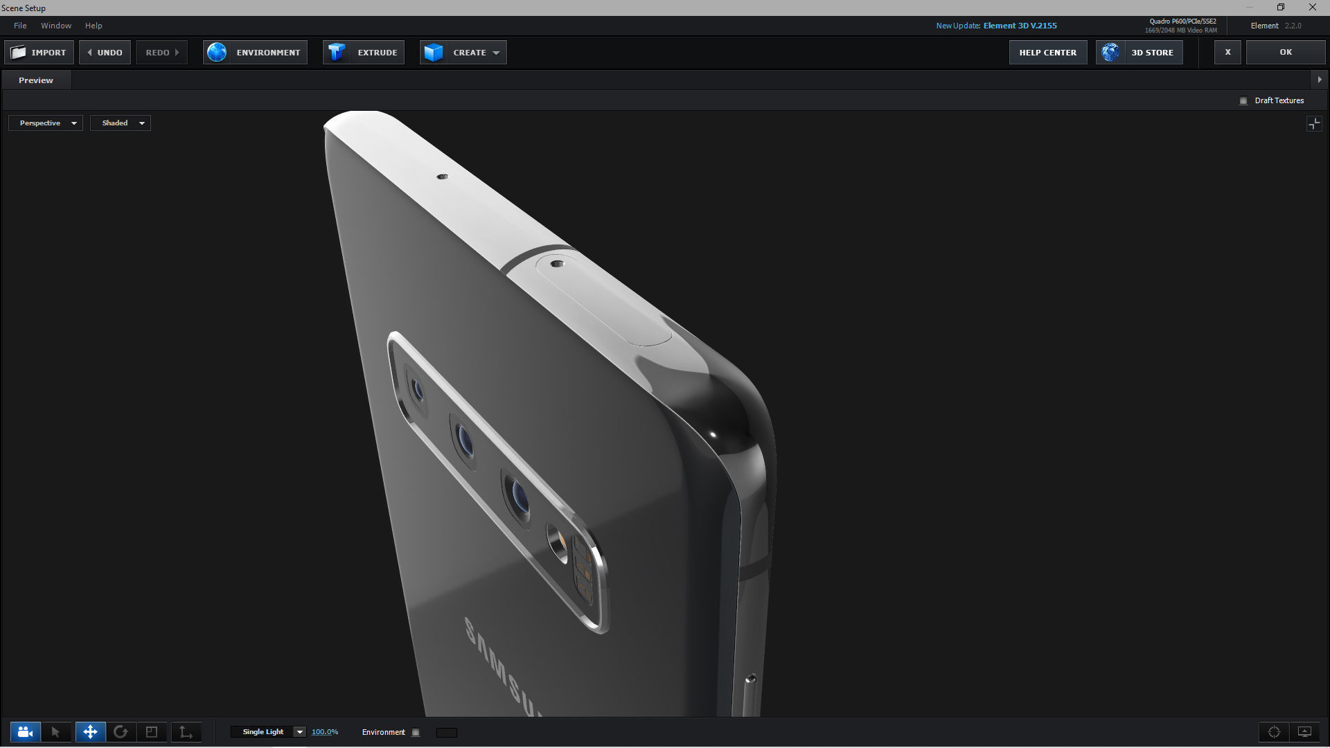 E3D - Samsung Galaxy S10 Plus Black 3D model_6