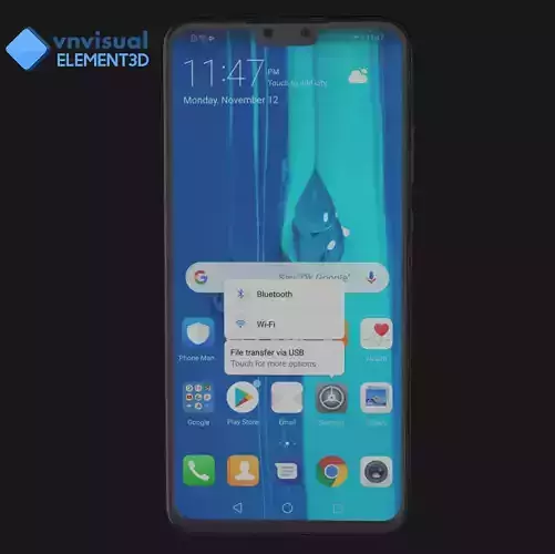 E3D - Huawei Y9 2019 Black