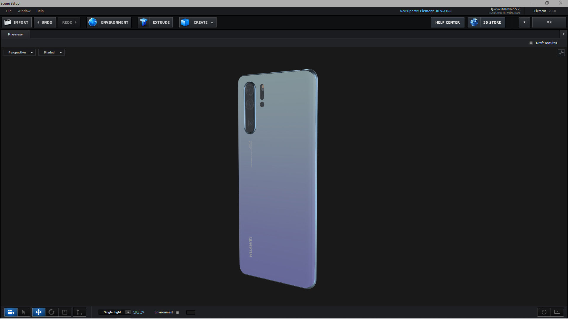 E3D - Huawei P30 Pro Breathing Crystal  3D model_3